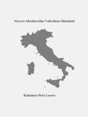 cover image of Niccolo Machiavellin valtiollisia mietelmiä
